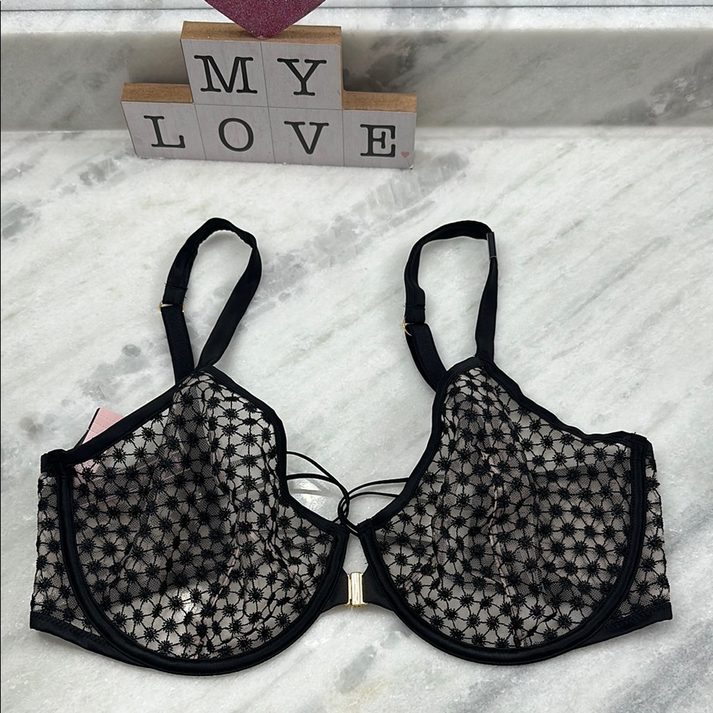 Elegant Black Lace Victoria Secret Bra